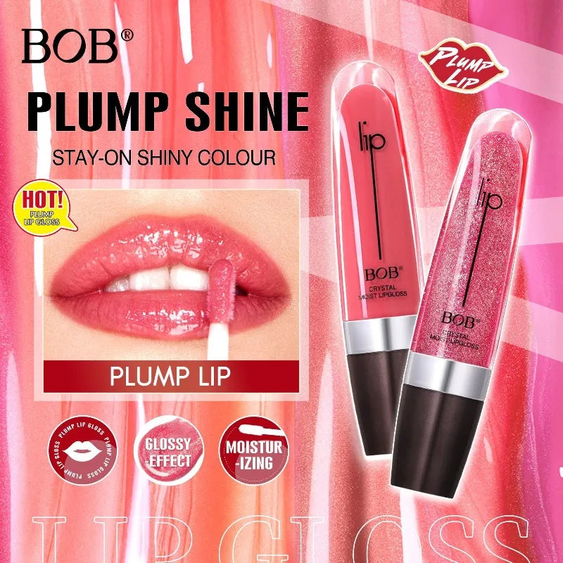 12-Color Mirror Lip Gloss – Pearl Glitter Hydrating Watery Shine Lip Gloss SWANS