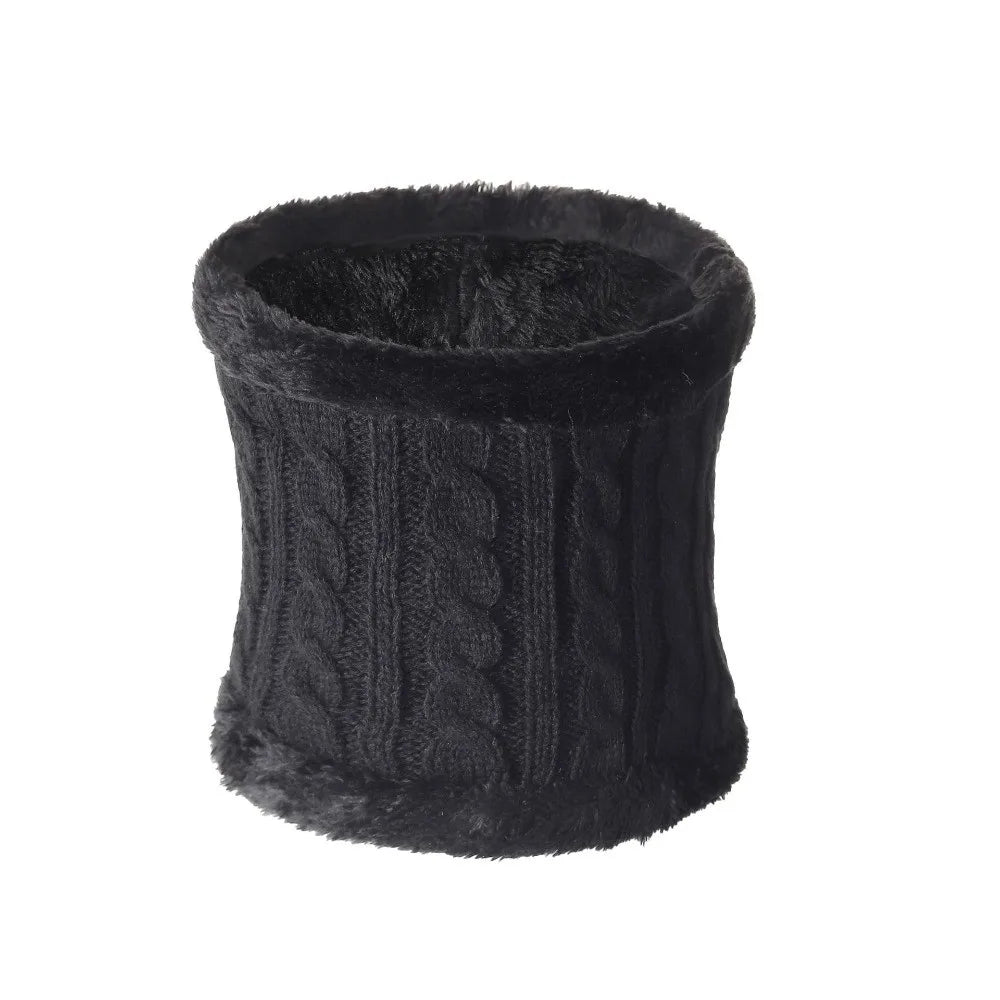 Women's 3-Piece Winter Knitted Hat, Scarf & Gloves Set Winter Accessory Set SWANS
