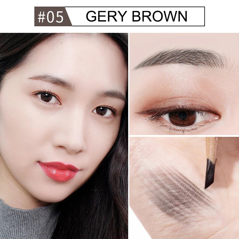 Waterproof Microblading Eyebrow Pencil – Long-Lasting Brow Tint Eyebrow Pencil SWANS 05 Gray brown