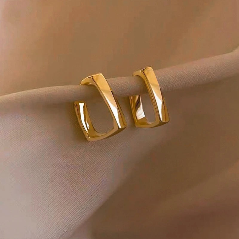 Vintage Metal Drop Earrings for Women – Gold & Silver Drop Earrings SWANS Golden B