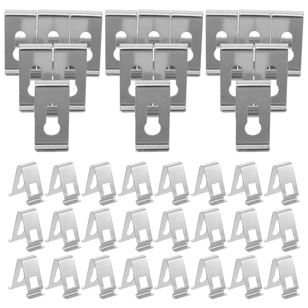 100-Pack V-Shape Picture Frame Spring Clips Metal Backing Tabs Frame Hardware Clips SWANS