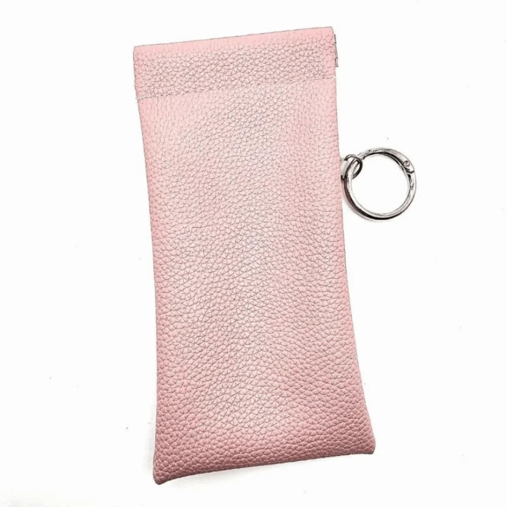Soft PU Leather Sunglasses Case with Cleaning Cloth – Unisex Eyewear Case SWANS Pink