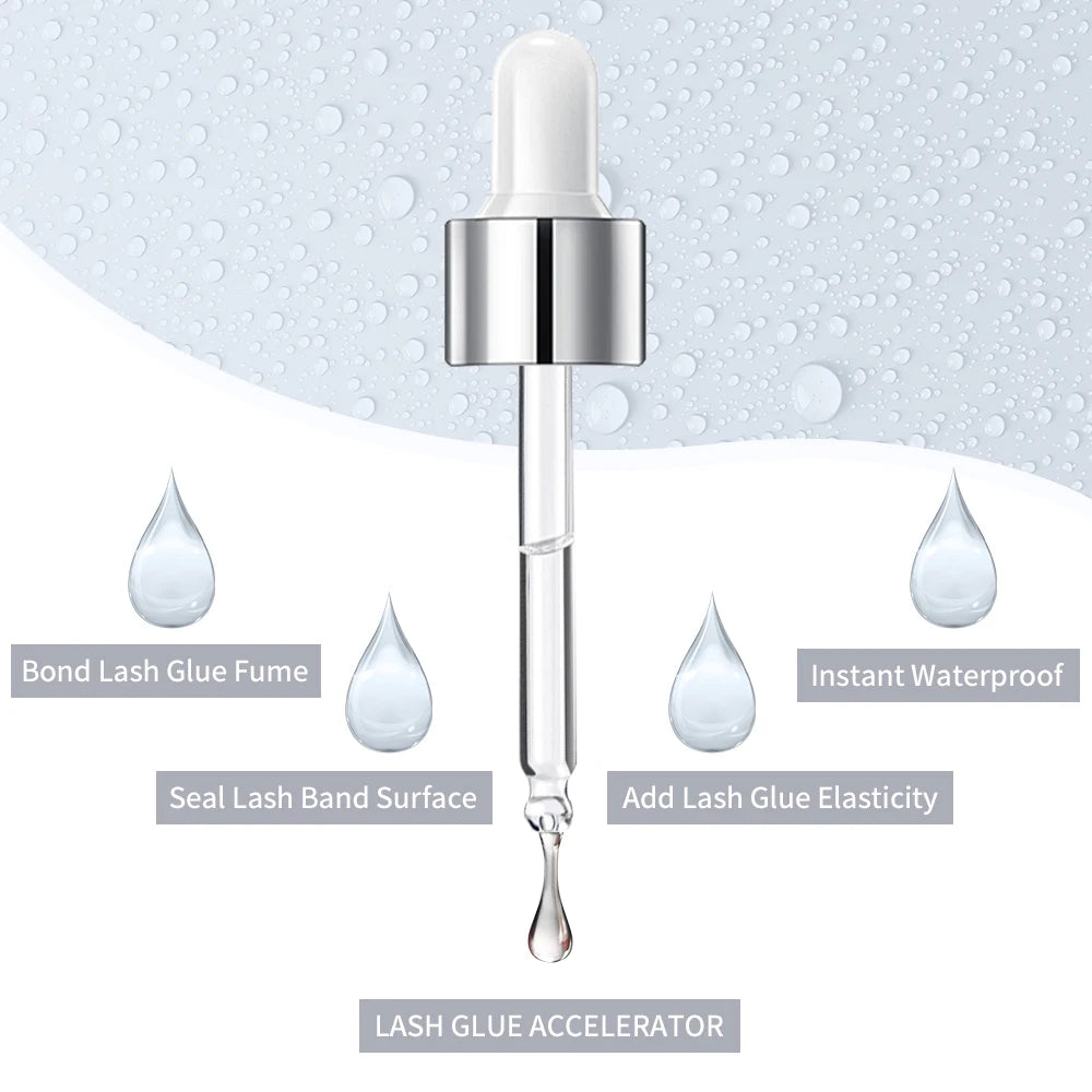 NICOO Lash Super Bonder 15ml – Quick-Dry Extension Adhesive Lash Extension Bonder SWANS