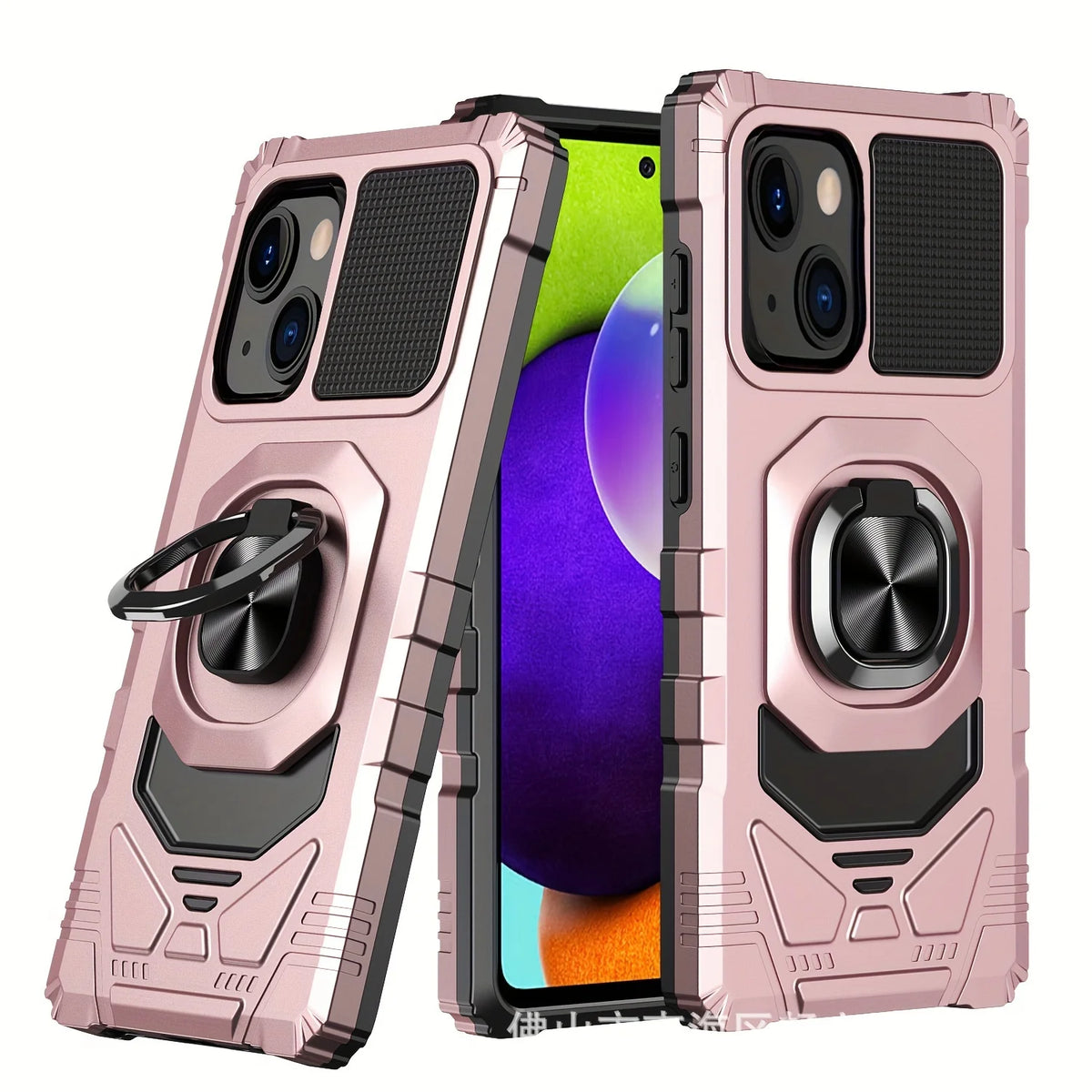 iPhone 15 Pro Max 360° Rotating Stand Case – 2-in-1 Cover Phone Stand Case SWANS Rose iPhone 15