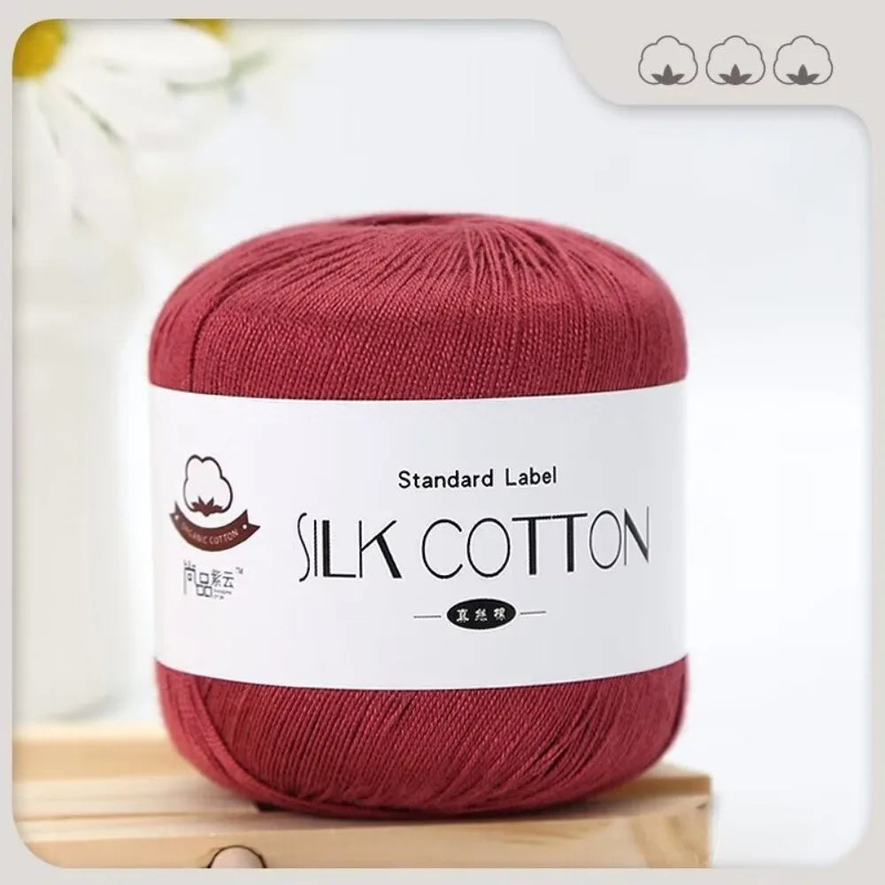 Milk Cotton Silk Yarn 50g – Soft DIY Crochet & Knitting Yarn Crochet Knitting Yarn SWANS 24