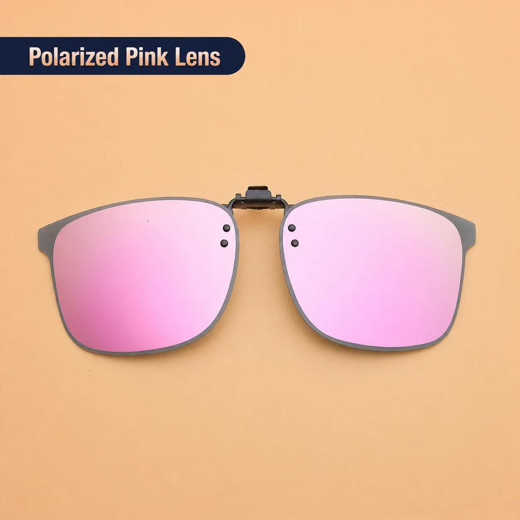 Polarized Clip-On Sunglasses Flip-Up UV400 for Glasses Clip-On Sunglasses SWANS