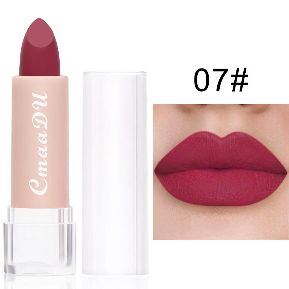 Velvet Matte Lipstick – Long-Lasting Waterproof, 15 Shades Matte Lipstick SWANS 07