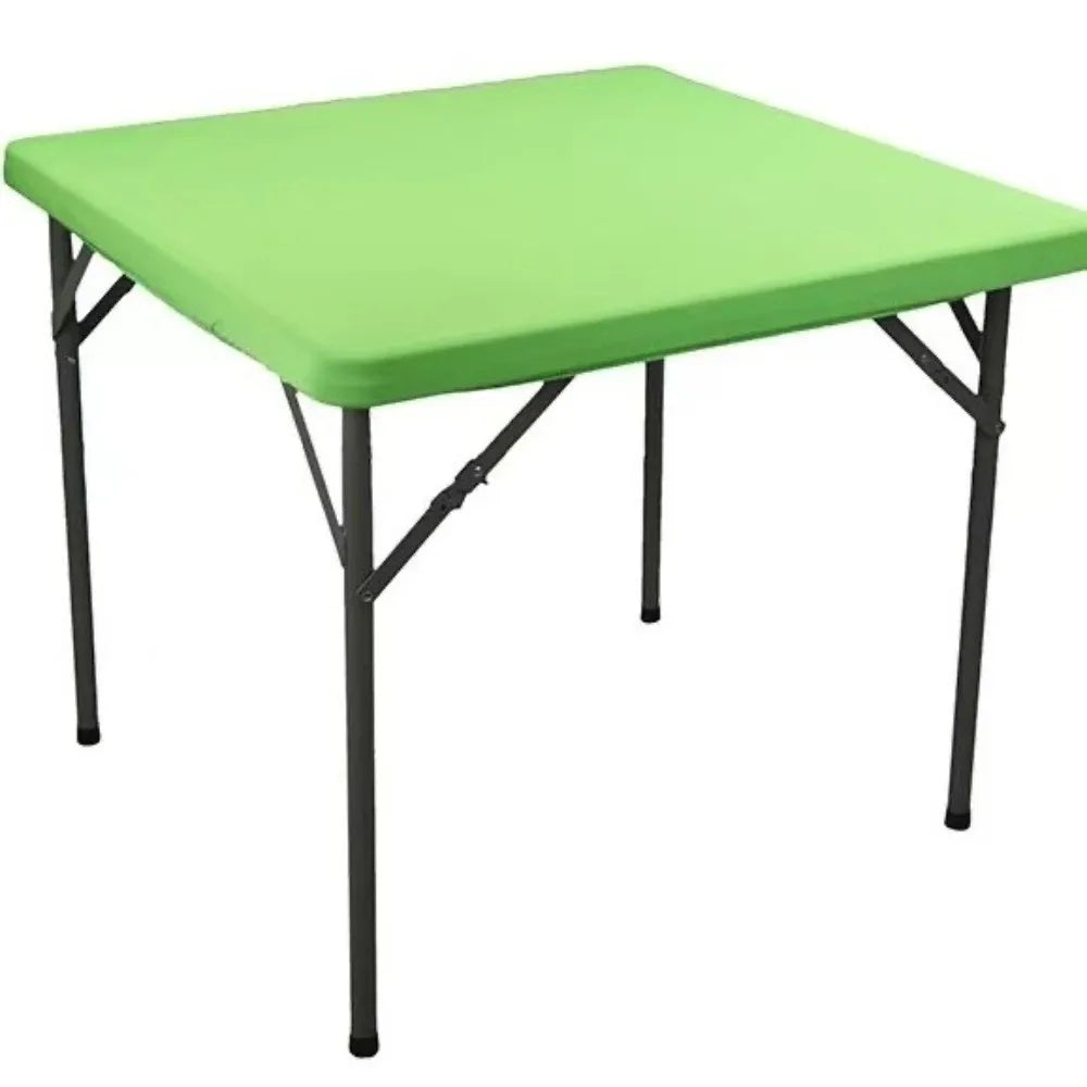Stretch Spandex Square Tablecloth – Fitted Elastic Table Cover Fitted Tablecloth SWANS Green