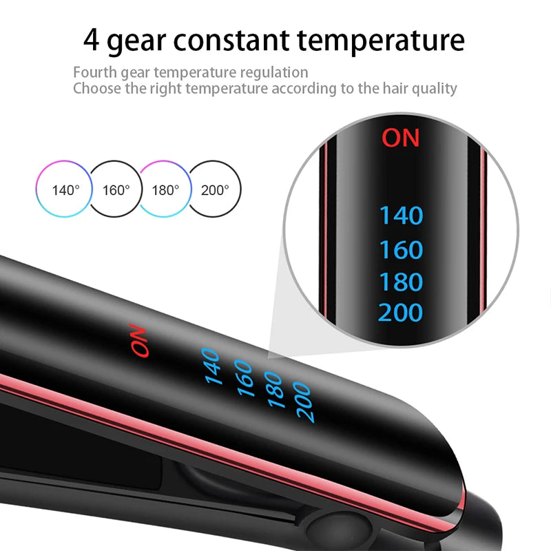 YIBER 2-in-1 Negative Ion Hair Straightener & Curling Iron Hair Straightener Flat Iron SWANS