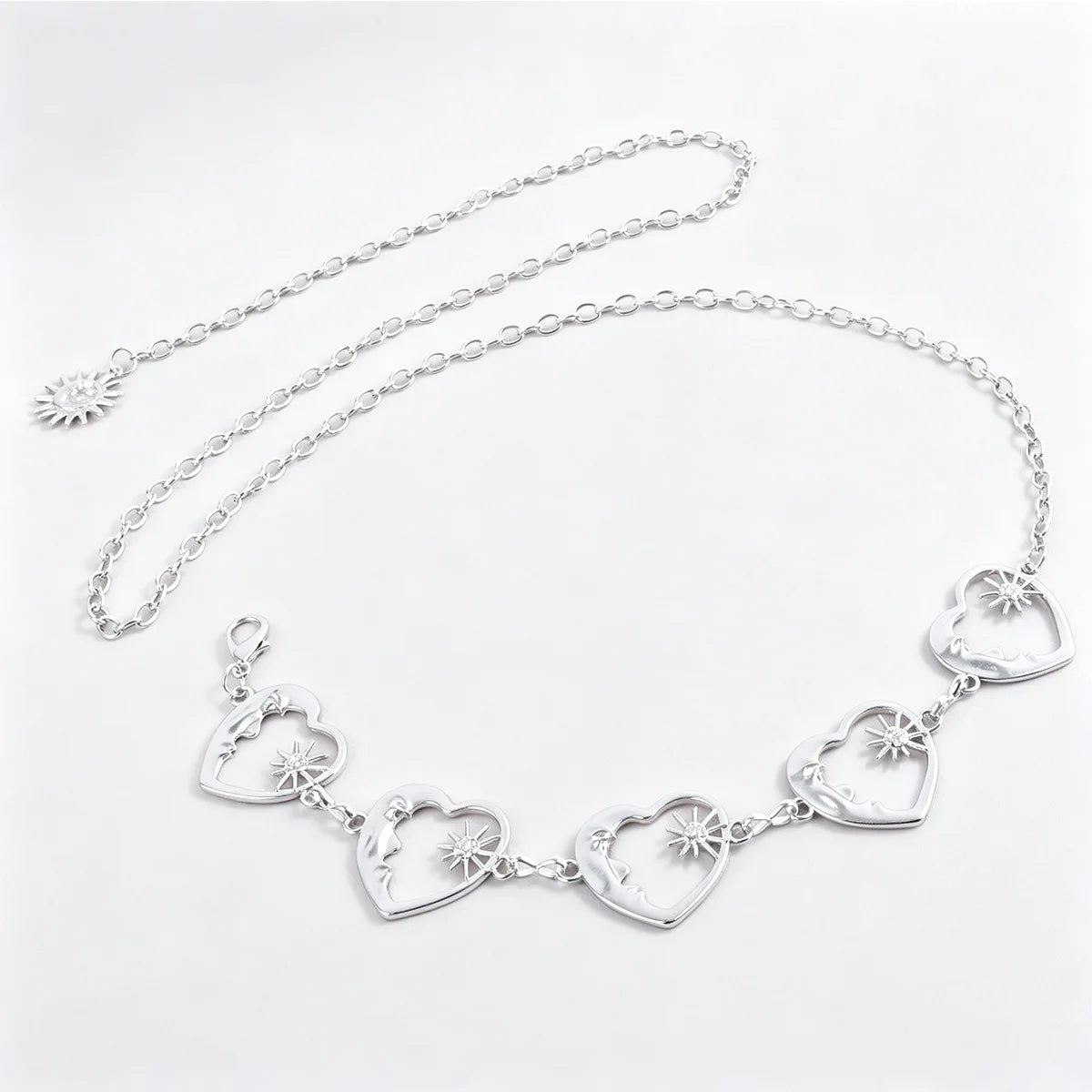 Moon Star Metal Waist Chain Belt – Women's Body Chain Body Chain Belt SWANS