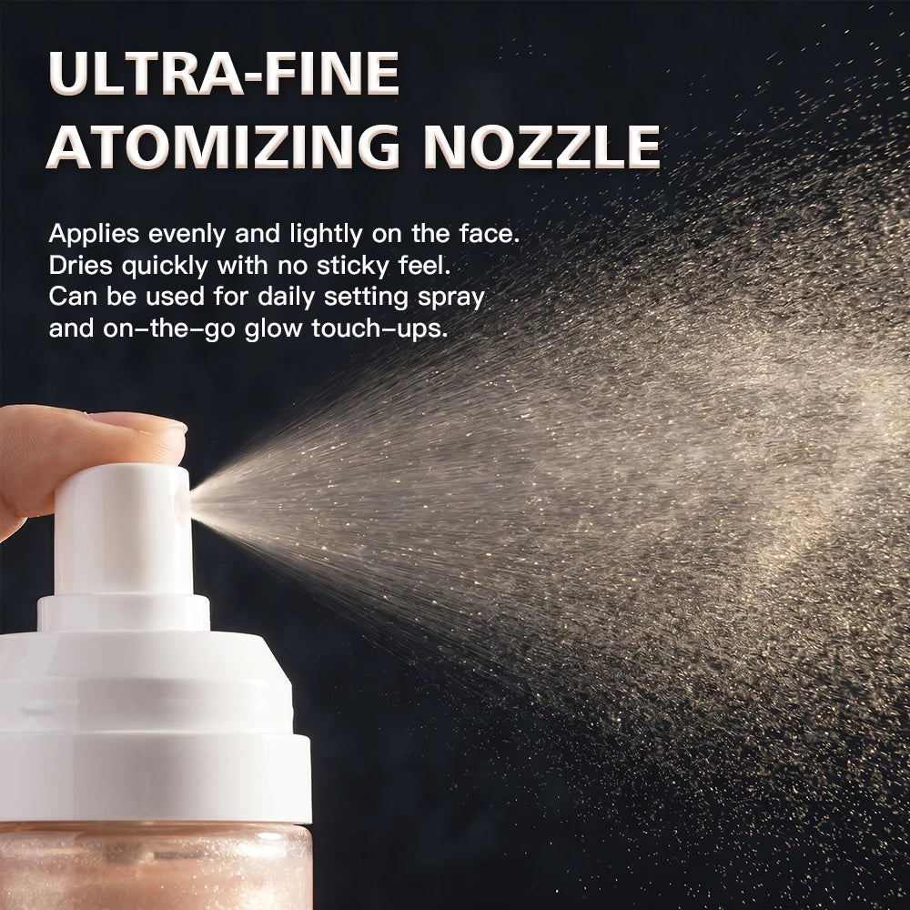 Luminous Setting Spray – Dewy Finish, Long-Lasting Makeup Lock Makeup Setting Spray SWANS