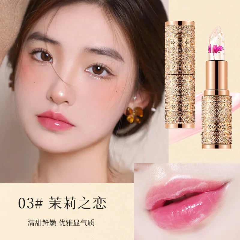 TVLV Crystal Color-Changing Petal Lipstick – Moisturizing Lip Balm Color-Changing Lipstick SWANS 9896-03