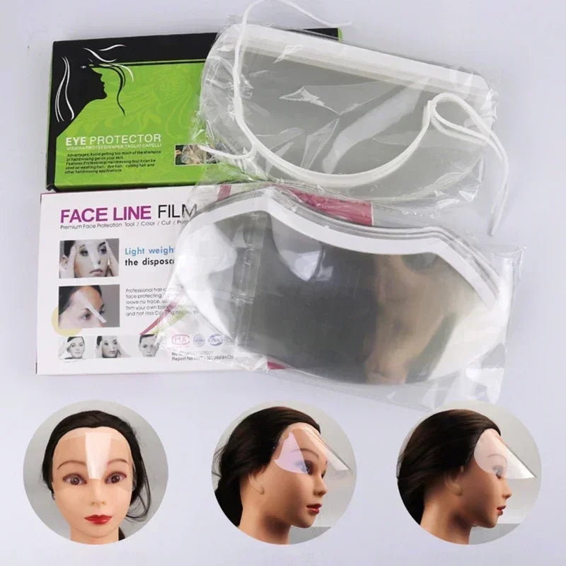 50-Pack Disposable Hairdressing Face Spray Shield & Eye Mask Hairdressing Face Shield SWANS