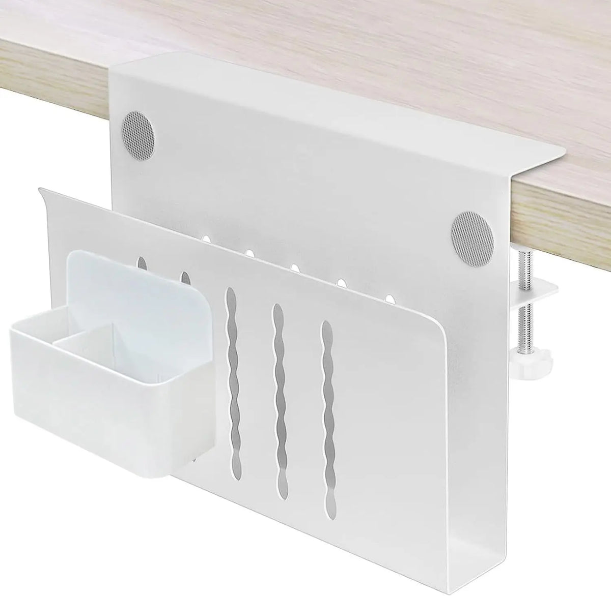 SWANS Multifunctional Laptop & Tablet Stand with Cooling Storage Laptop Desktop Stand SWANS White