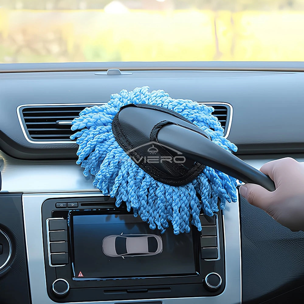 HVIERO Nanofiber Car Interior Duster & Mini Cleaning Brush Car Duster Brush SWANS