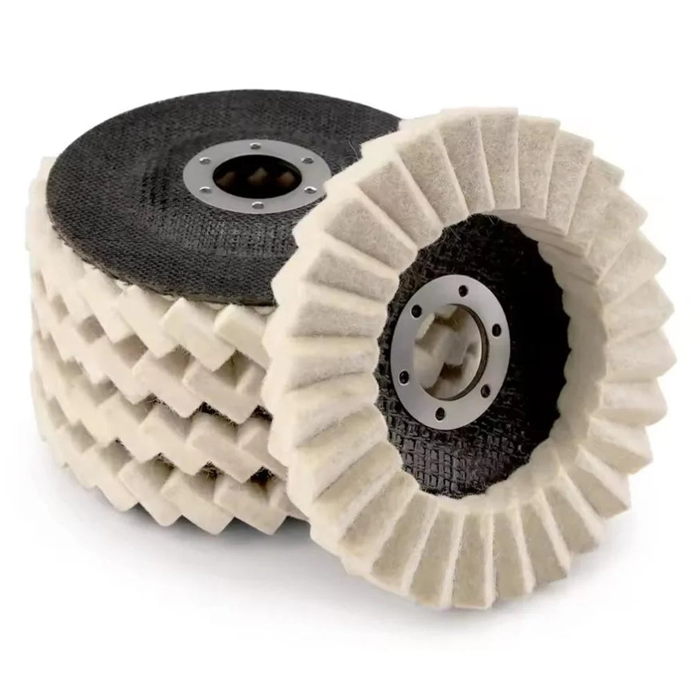 Wool Felt Polishing Pad 115/125mm – Angle Grinder Disc Polishing Disc SWANS