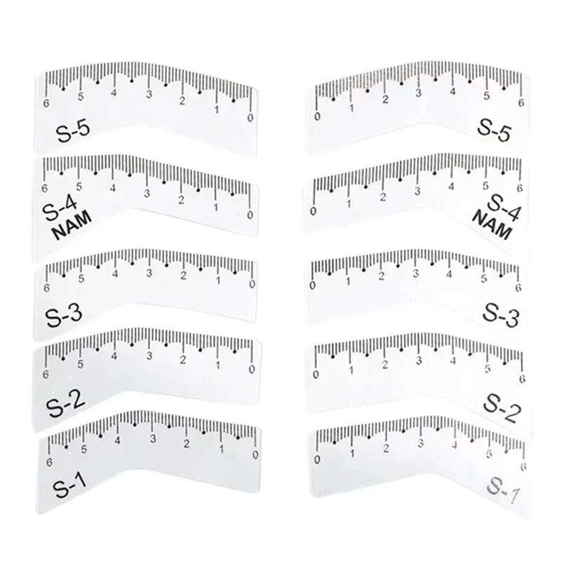 5-Pair Eyebrow Stencil Templates – DIY Brow Shaping Guide Cards Eyebrow Stencil Set SWANS