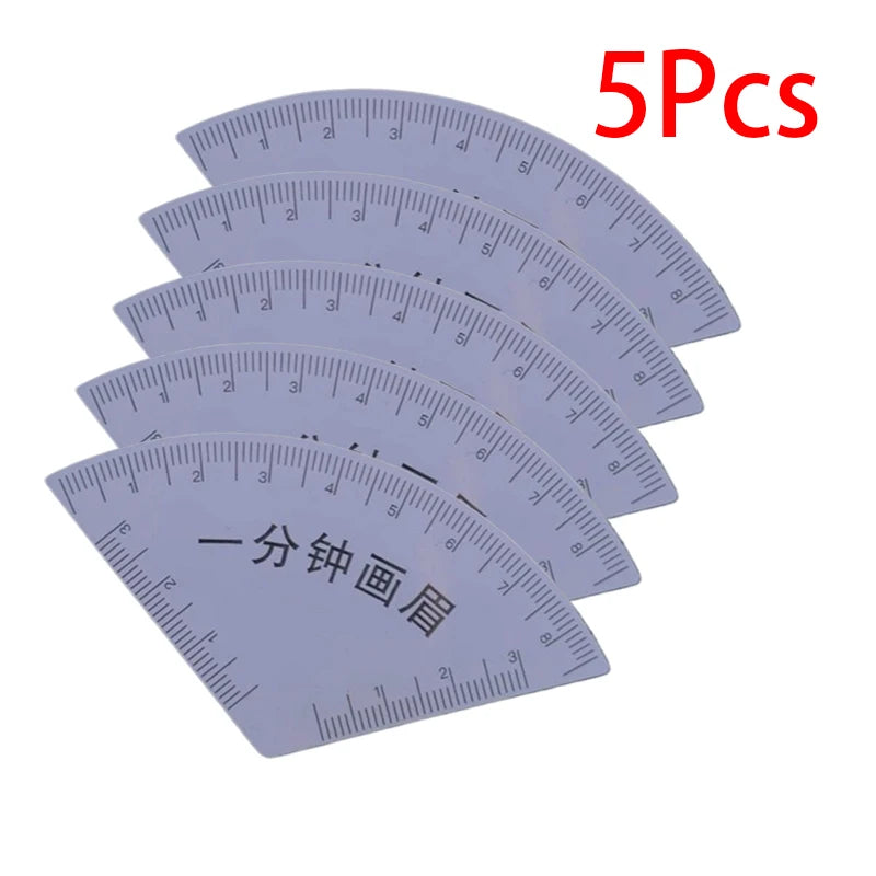 Eyebrow Mapping Ruler Microblading Guide Tool 5/10 Pack Eyebrow Mapping Ruler SWANS white 5Pcs B3
