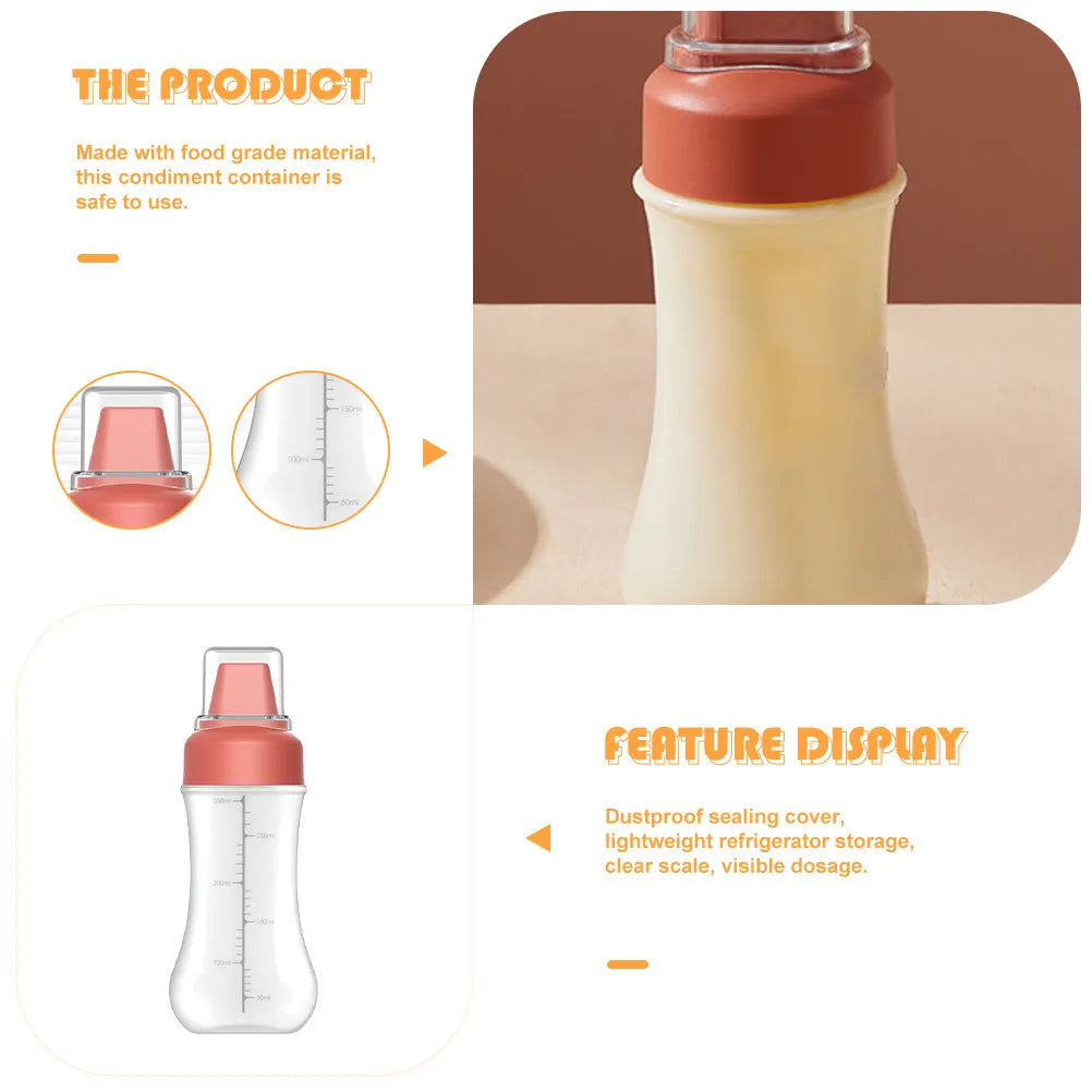 5-Hole Leakproof Squeeze Bottle – Food Grade Condiment Dispenser Condiment Squeeze Bottle SWANS