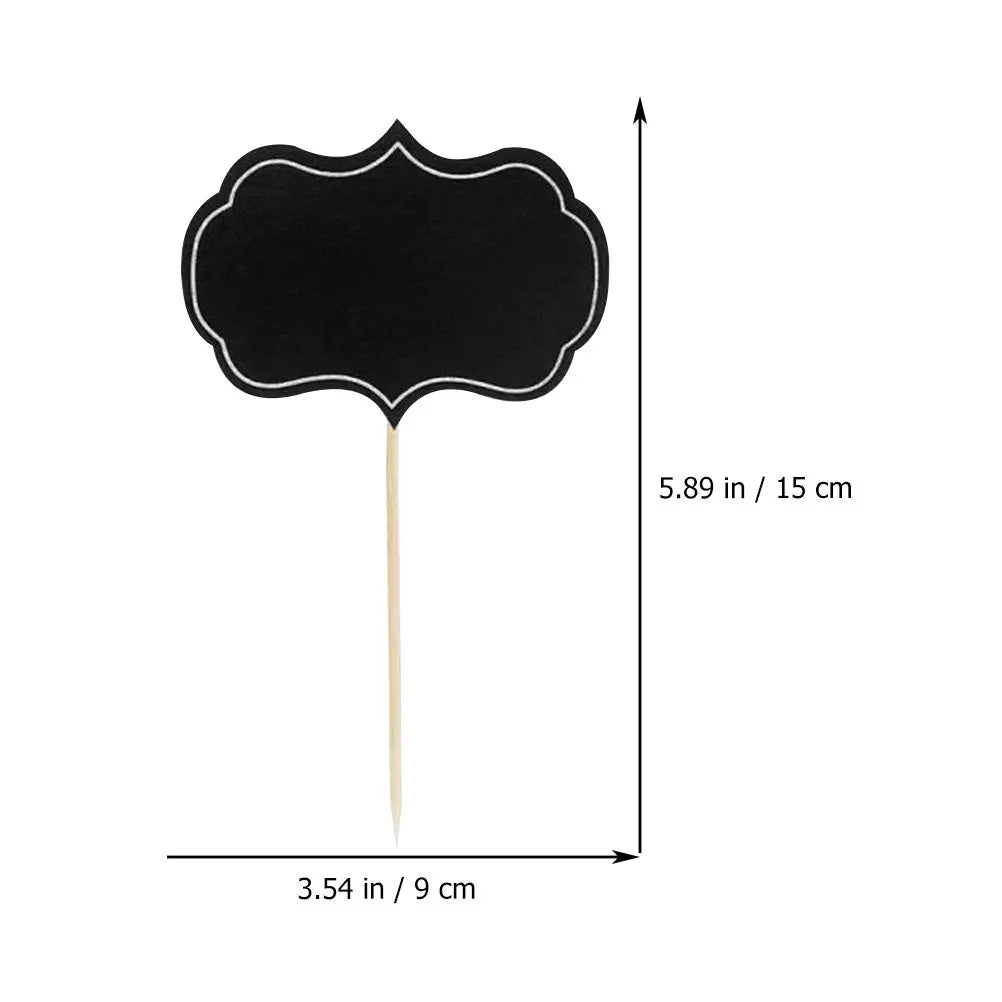 48-Pack Chalkboard Cheese Markers – Food Labels & Cupcake Picks Food Label Markers SWANS