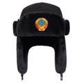 Unisex Corduroy Earflap Bomber Hat – Winter Ski Snow Cap Winter Bomber Hat SWANS Black
