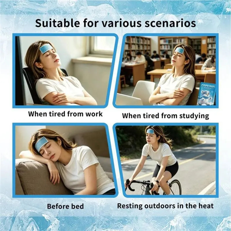 SWANS Cooling Patches 20-Pack – Skin-Friendly Cold Compress Cooling Body Patches SWANS