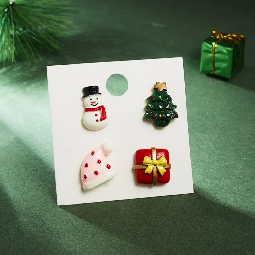 Christmas Brooch Set – Santa, Candy Cane & Reindeer Pins Christmas Brooch Set SWANS
