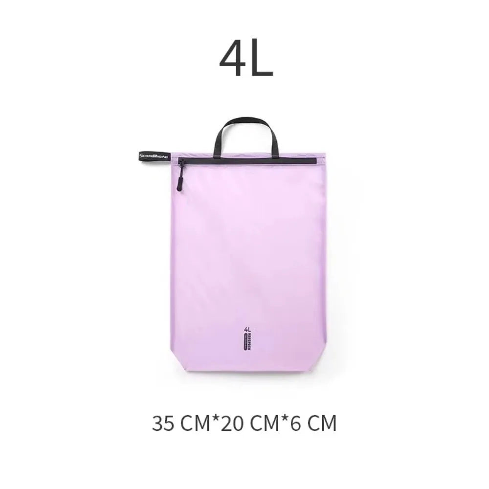 Waterproof Wet Dry Bag – Foldable Nylon Travel Organizer Travel Organizer Bag SWANS Purple 4L