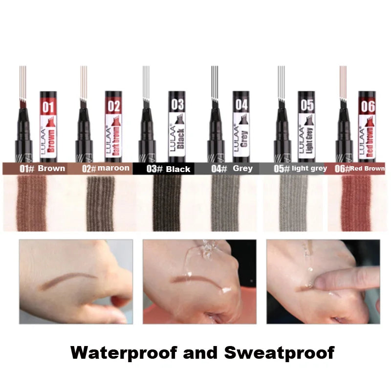 Waterproof Liquid Eyebrow Pencil – Long-Lasting Brow Tint Liquid Eyebrow Pencil SWANS