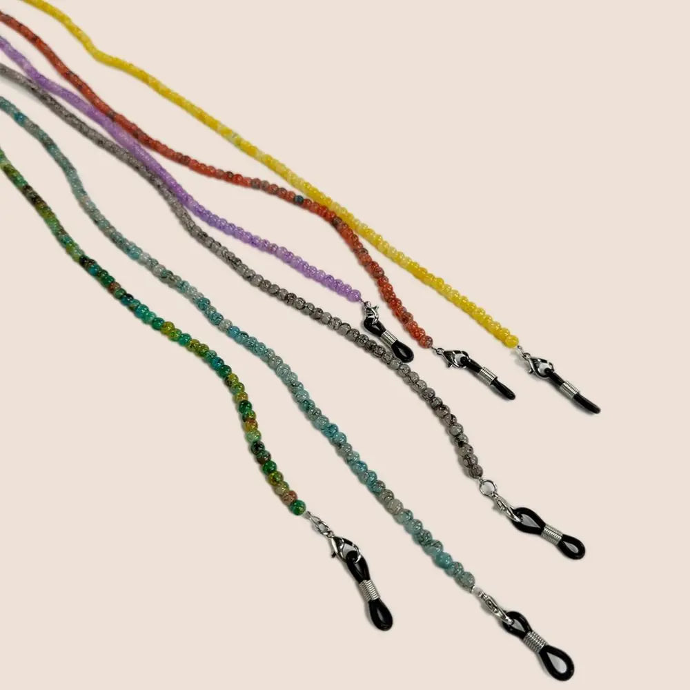Vintage Glass Bead Eyeglass Chain – Unisex Glasses Lanyard Eyeglass Chain SWANS