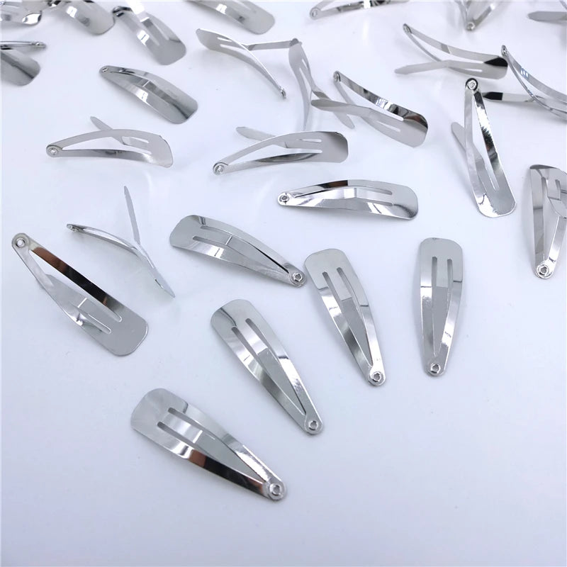 100-Pack Alligator Hair Clips French Barrettes DIY Bow Supplies Hair Clip Set SWANS