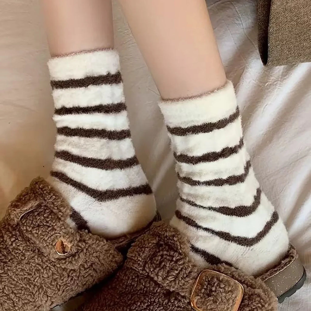 Women's Fleece-Lined Thermal Winter Socks – Cozy Sleep Socks Thermal Winter Socks SWANS
