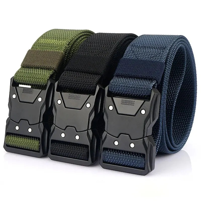Men's Tactical Belt – Nylon Alloy Buckle Unisex Outdoor Tactical Belt SWANS