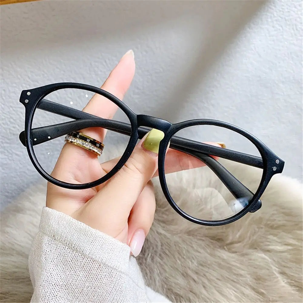 Vintage Round Myopia Glasses – Blue Light Blocking Unisex Myopia Eyeglasses SWANS