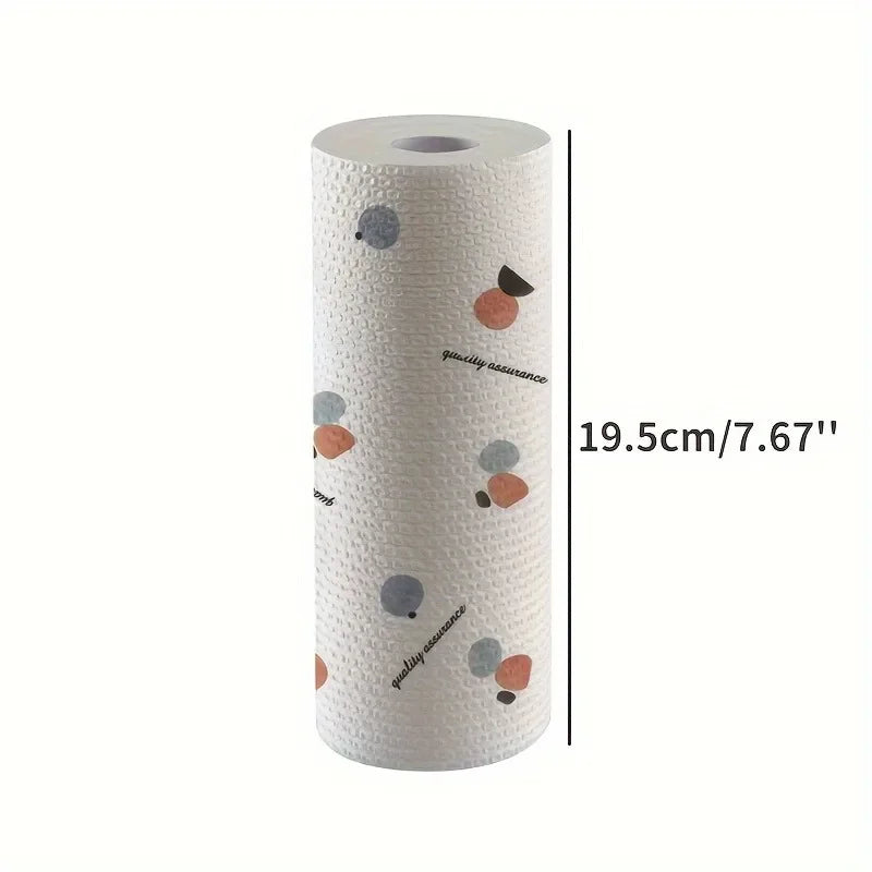 SWANS 50-Sheet Reusable Microfiber Dishwashing Cloth Roll Microfiber Cleaning Cloth SWANS