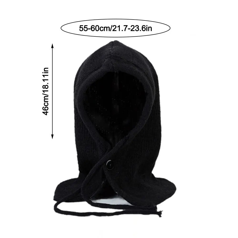 Windproof Knitted Balaclava Beanie Hat – Winter Thermal Cap Winter Knitted Beanie SWANS