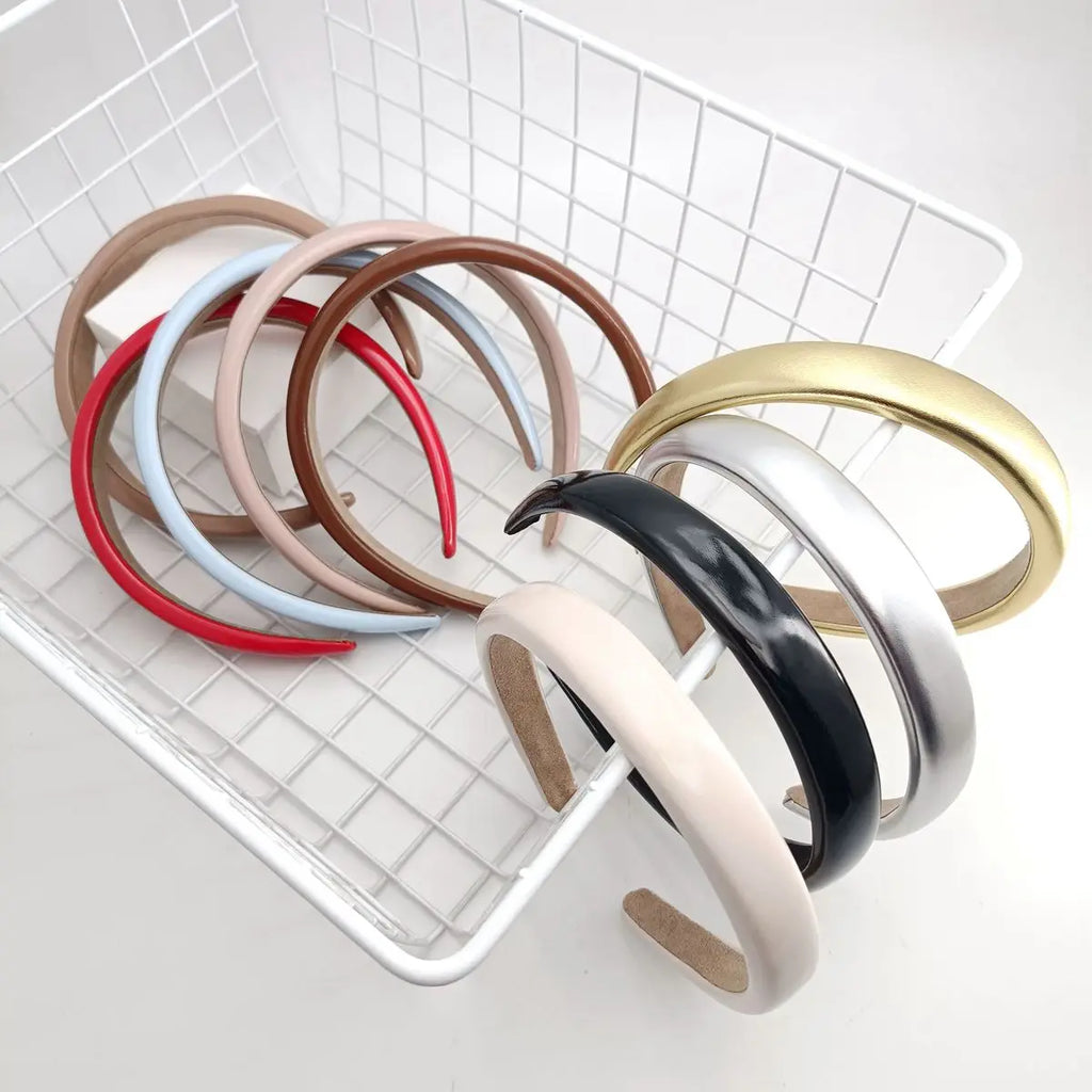 Vintage Leather Sponge Headband – Women's Fashion Hair Hoop Fashion Headband SWANS
