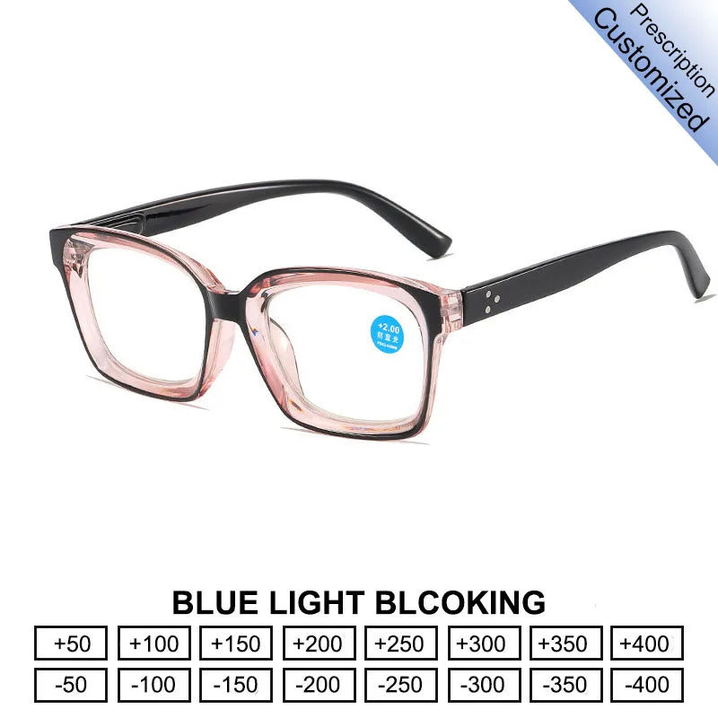 Vintage Square Anti Blue Light Reading Glasses +1.0–4.0 | TOYEARN Reading Glasses SWANS
