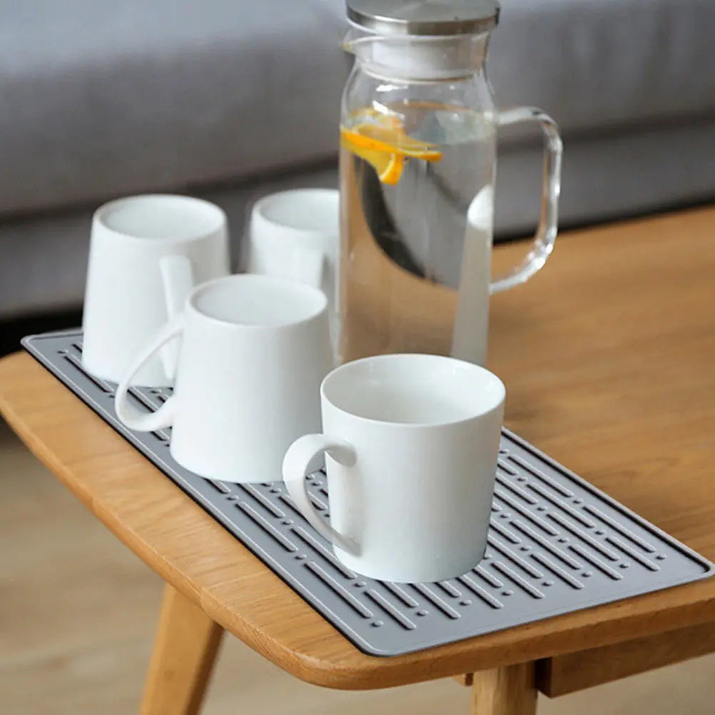 Silicone Dish Drying Mat – Non-Slip Quick-Dry Kitchen Drain Pad Dish Drying Mat SWANS other other
