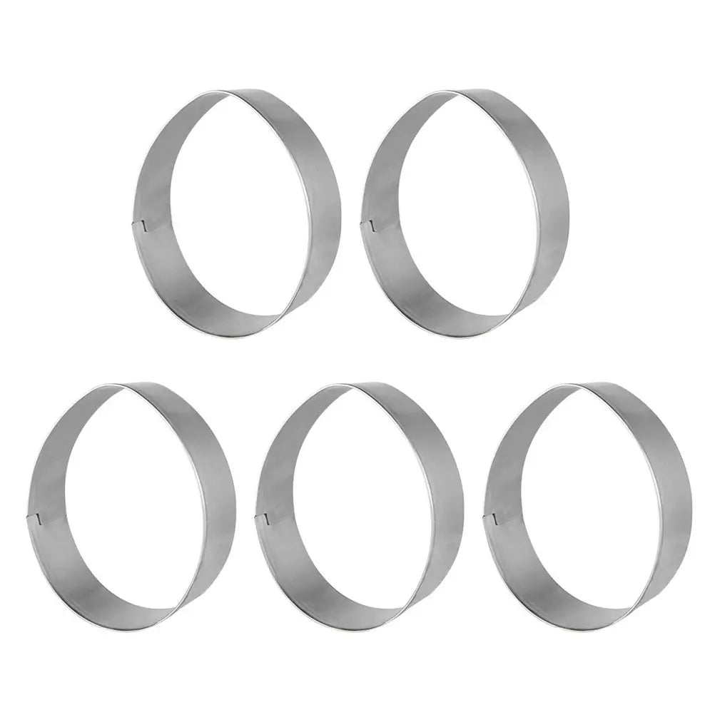 5-Pack Easter Egg Stainless Steel Cookie Cutters – DIY Baking Cookie Cutter Set SWANS