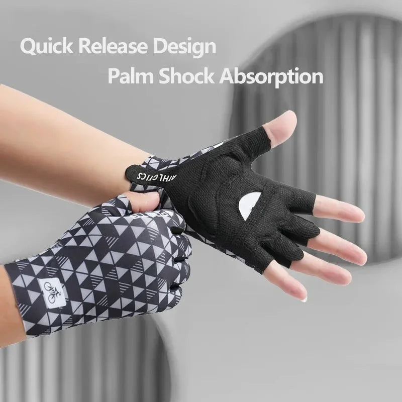 SWANS Half Finger Cycling & Gym Gloves | Unisex Anti-Slip Cycling & Gym Gloves SWANS