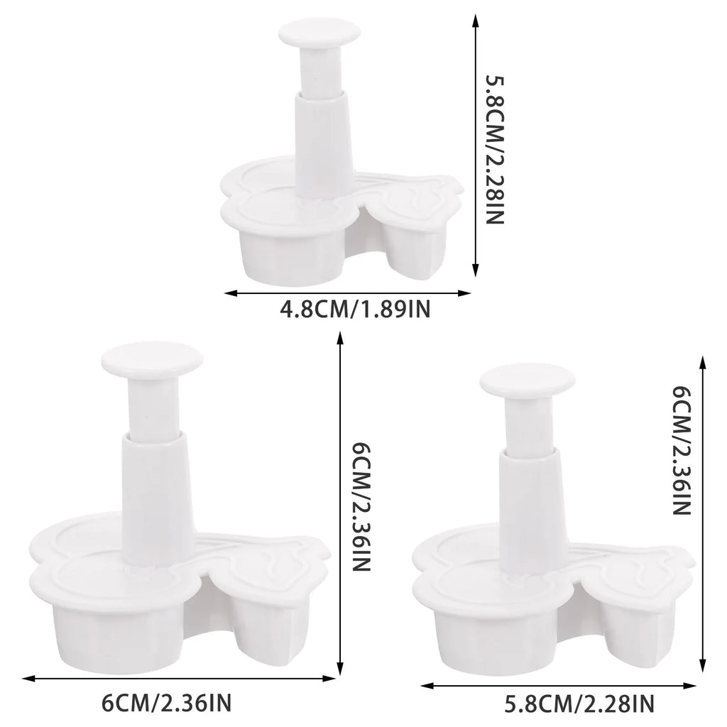 3-Pack Cherry Cookie Cutters – DIY Biscuit & Pancake Molds Cookie Cutter Set SWANS
