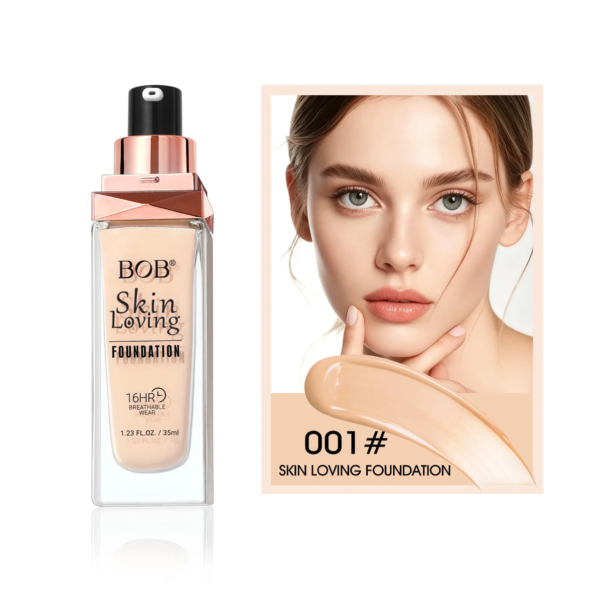 SWANS Long-Lasting Liquid Foundation – Moisturizing Concealer Liquid Foundation SWANS BOB-046295W-001 35ml