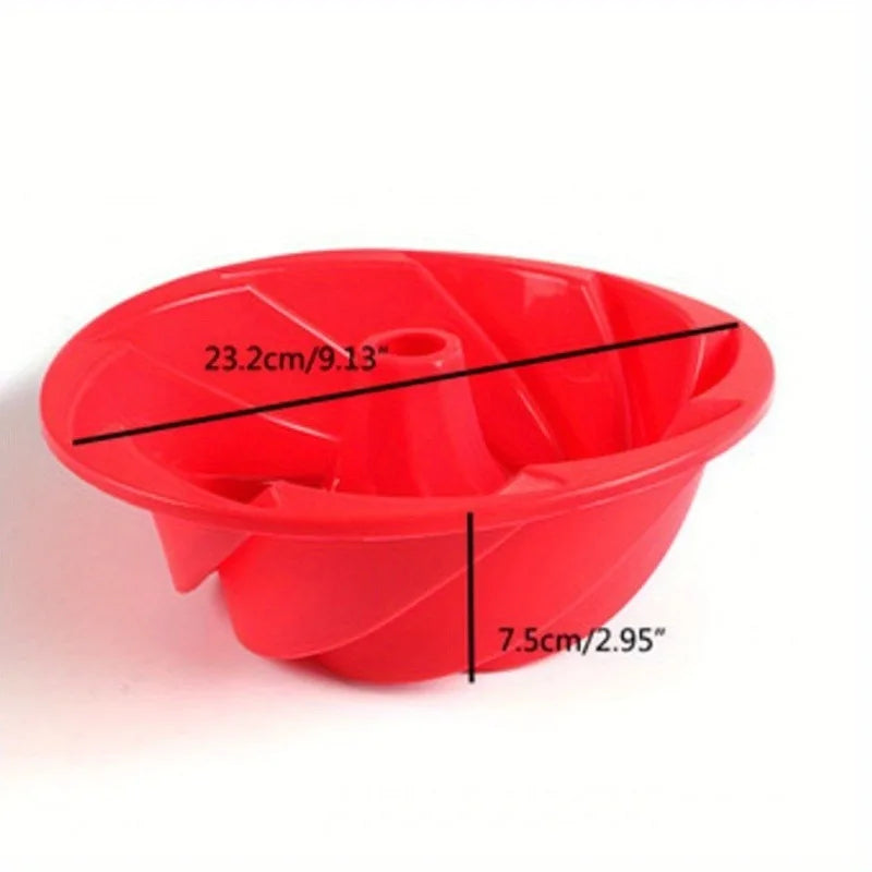 SWANS Silicone Cyclone Cake Mold – Oven & Steamer Baking Pan Silicone Cake Mold SWANS