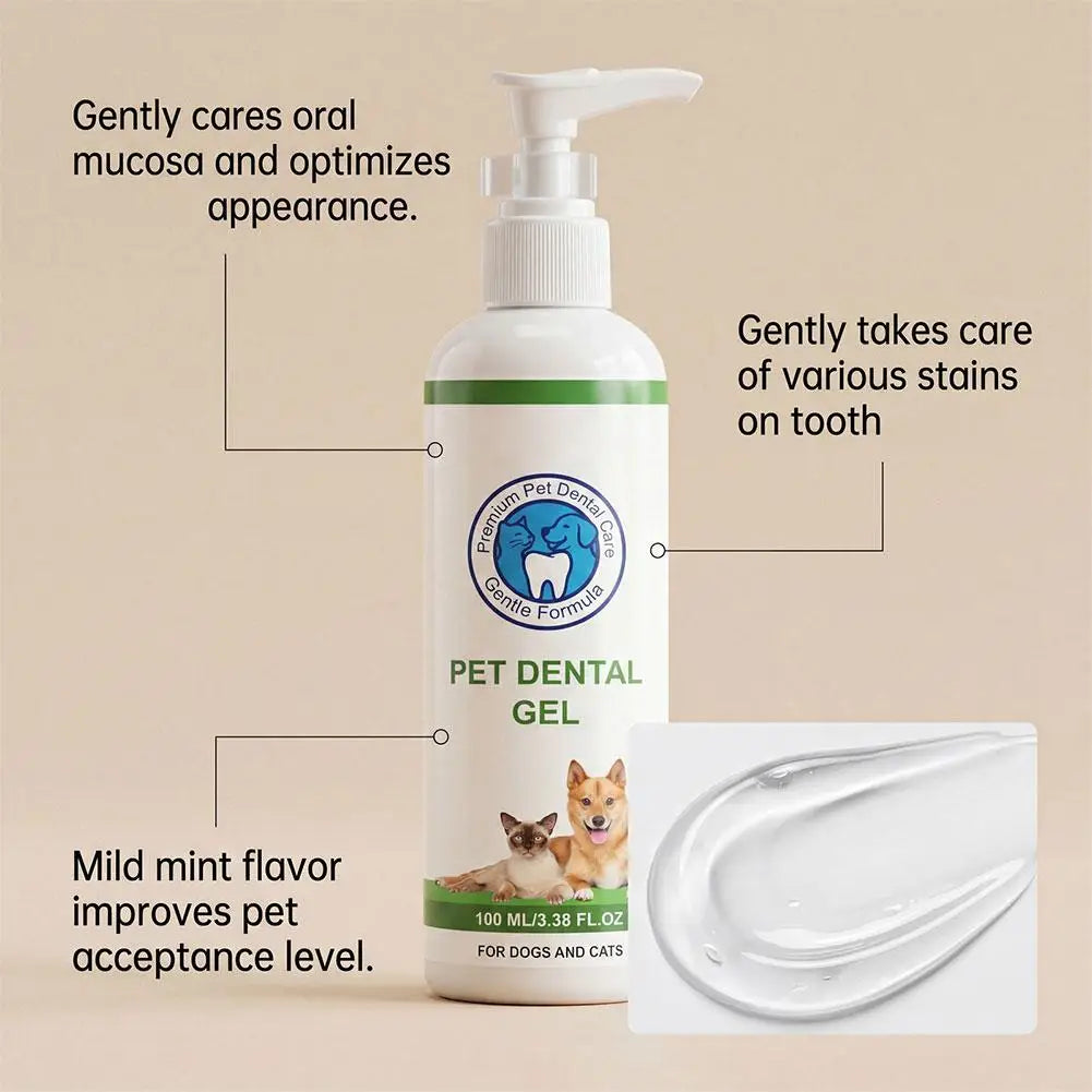 SWANS Pet Dental Gel 100ml – Plaque & Tartar Remover for Dogs & Cats Pet Dental Gel SWANS