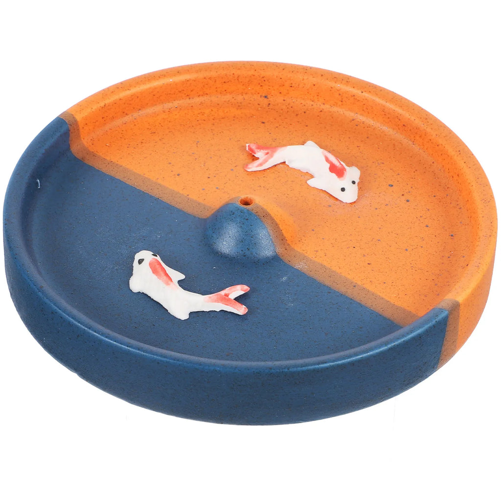 Ceramic Incense Stick Burner Tray Holder – Meditation Décor Incense Burner Tray SWANS