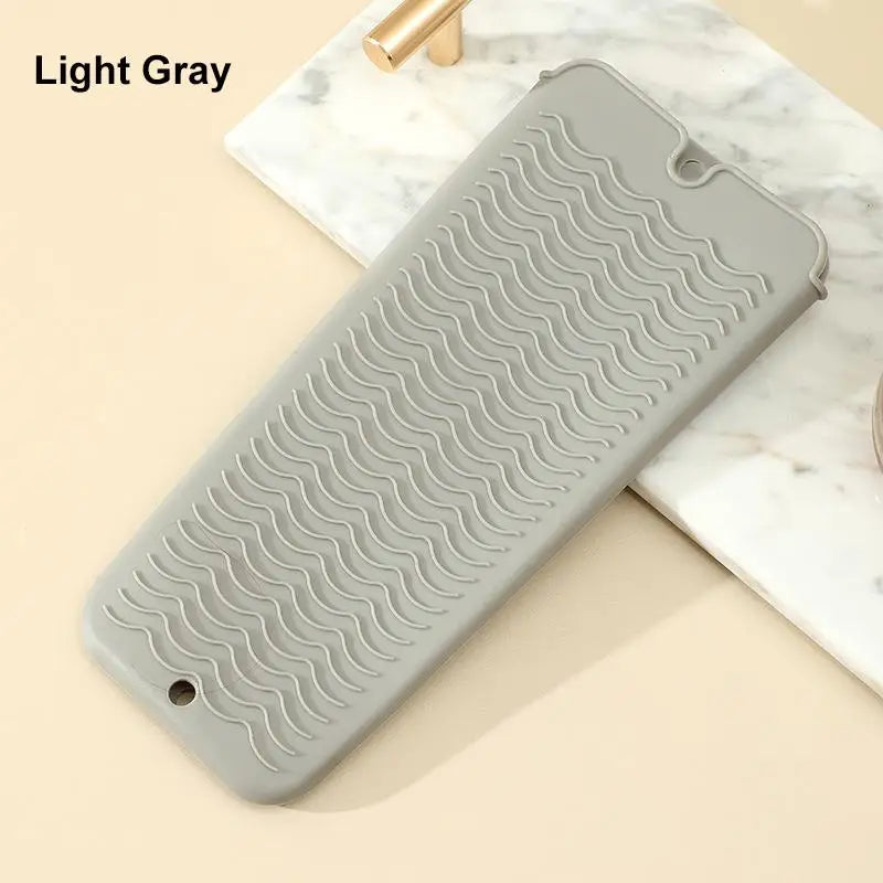 Silicone Heat-Resistant Curling Iron Cover & Storage Pouch Hair Tool Protector SWANS Gray
