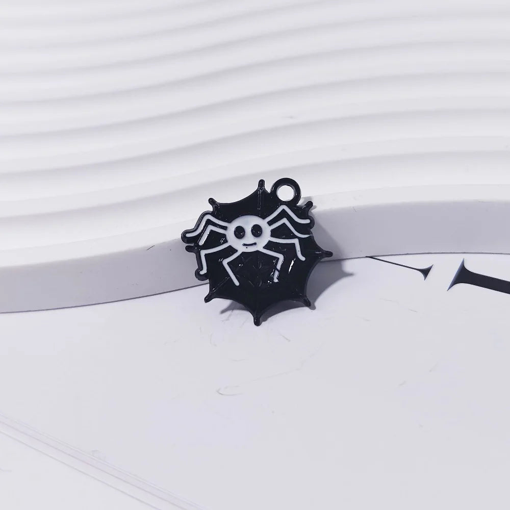Halloween Ghost Enamel Alloy Charm for DIY Jewelry & Keychains Jewelry Charm Pendant SWANS D