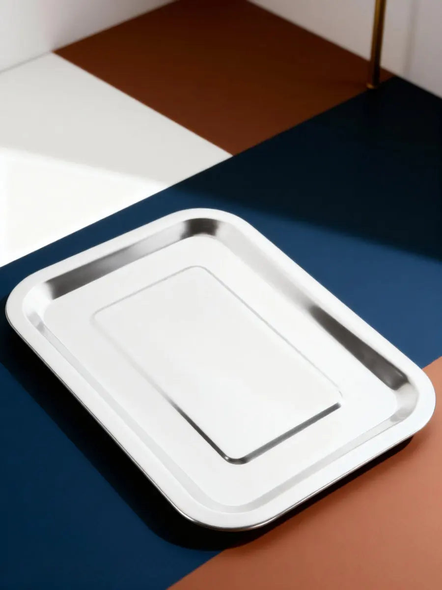 Stainless Steel Deep-Edge Baking Tray & BBQ Roasting Pan Baking & Roasting Tray SWANS