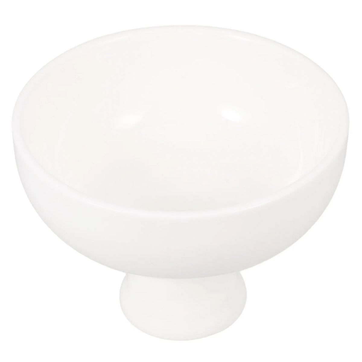 Ceramic Tall Pedestal Footed Bowl – Dessert & Fruit Serving Ceramic Pedestal Bowl SWANS Default Title